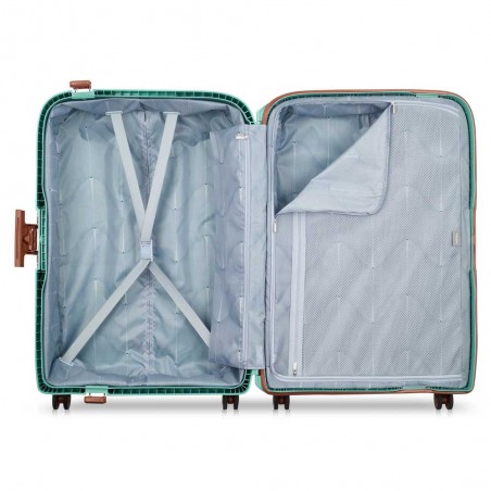 DELSEY Paris | Valise soute L 76cm "Moncey" vert amande | Bagage grande taille sécurisé robuste Delsey pas cher