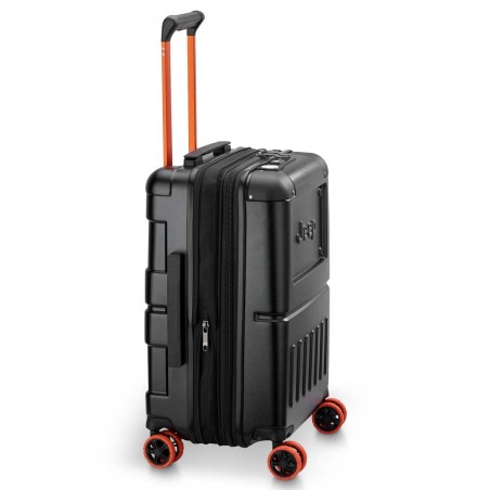 JEEP | Valise cabine S extensible JH002B noir | Bagage Delsey robuste style baroudeur