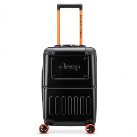 JEEP | Valise cabine S extensible JH002B noir | Bagage Delsey robuste style baroudeur