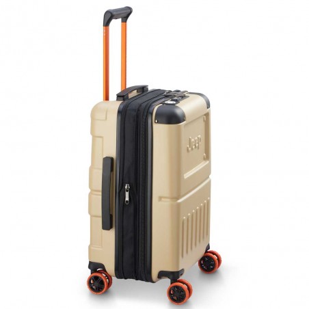 JEEP | Valise cabine S extensible JH002B sable chaud | Bagage petit format style baroudeur