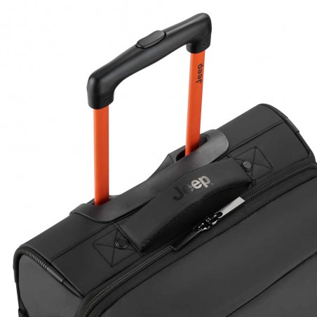 JEEP | Sac de voyage trolley S JS007C bruine grise | Valise cabine style baroudeur