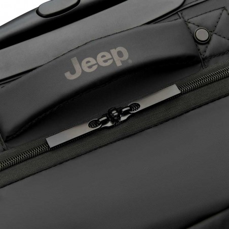 JEEP | Sac de voyage trolley S JS007C bruine grise | Valise cabine style baroudeur