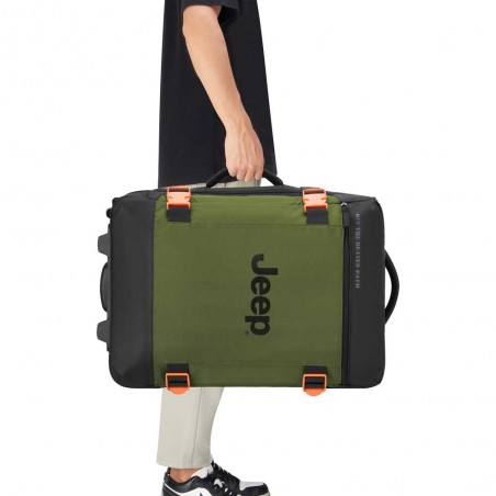 JEEP | Sac de voyage trolley S JS007C vert plantation | Valise cabine style baroudeur