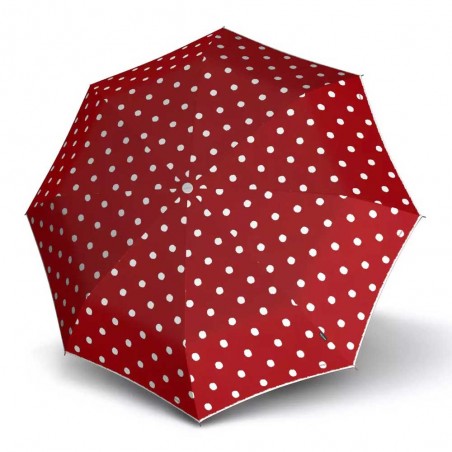 KNIRPS | Parapluie long "T.760 automatic" pois rouge | Parapluie classique haute qualité