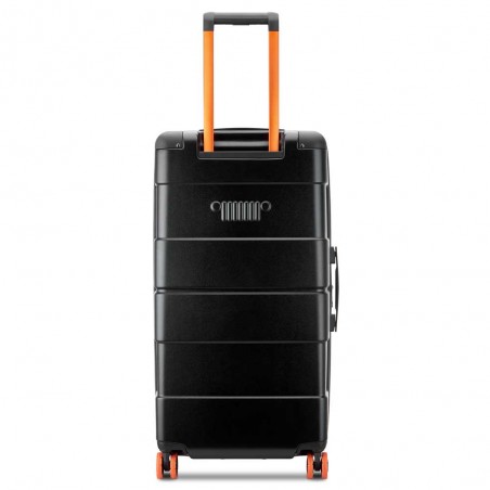 JEEP | Valise trunk XL extensible JH002B noir | Bagage style malle grande taille robuste style baroudeur