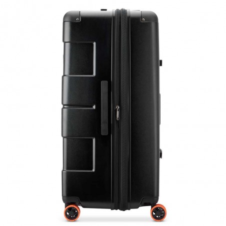 JEEP | Valise trunk XL extensible JH002B noir | Bagage style malle grande taille robuste style baroudeur