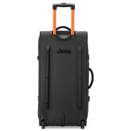 JEEP | Sac de voyage trolley L JS007C bruine grise | Valise à roulettes style baroudeur