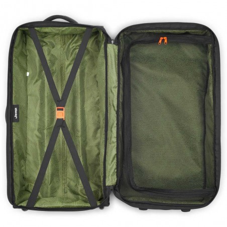 JEEP | Sac de voyage trolley L JS007C bruine grise | Valise à roulettes style baroudeur