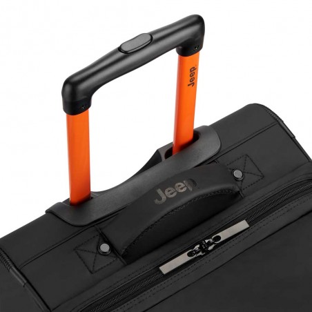 JEEP | Sac de voyage trolley L JS007C vert plantation | Valise à roulettes style baroudeur