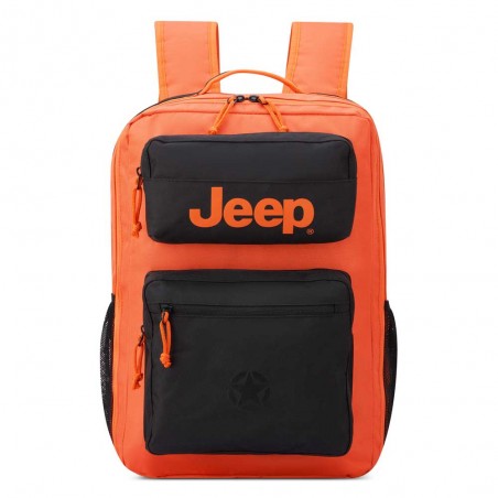 JEEP | Sac à dos multifonctions JS015B orange | Sac à dos voyage ordinateur style baroudeur