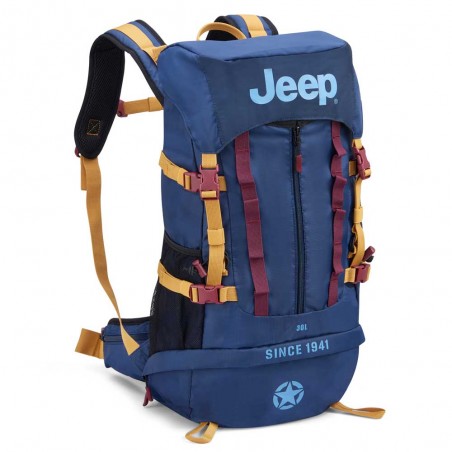 JEEP | Sac à dos randonnée JS017A bleu | Sac à dos de voyage style baroudeur