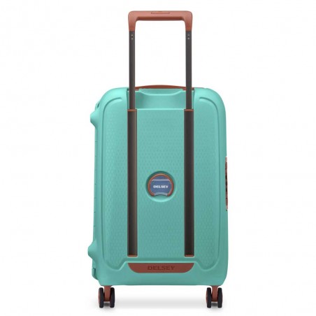 DELSEY | Valise cabine 55cm "Moncey" vert amande | Bagage petit format sécurisé résistant