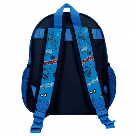 Marvel | Sac à dos maternelle Spiderman "Totally awesome" | Sac garçon scolaire loisirs dessin animé pas cher