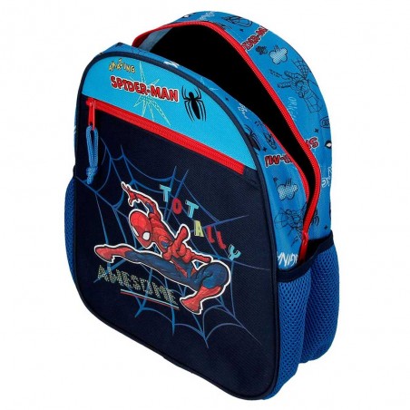 Marvel | Sac à dos maternelle Spiderman "Totally awesome" | Sac garçon scolaire loisirs dessin animé pas cher