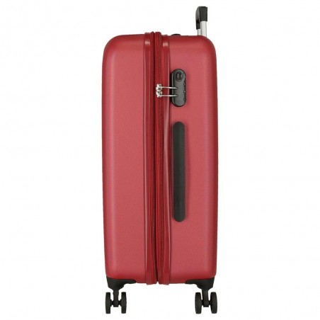 Roll Road | Valise extensible 68cm "New Camboya" rouge | Bagage taille moyenne coque rigide pas cher