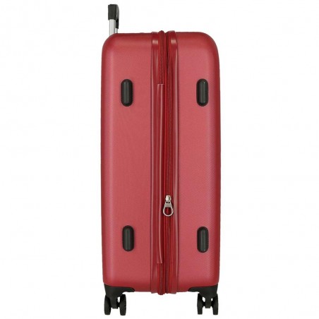 Roll Road | Valise extensible 68cm "New Camboya" rouge | Bagage taille moyenne coque rigide pas cher