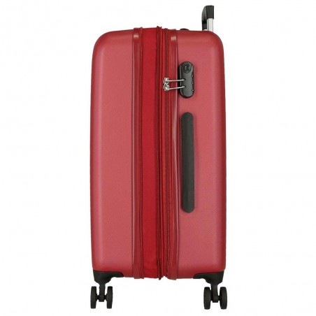 Roll Road | Valise extensible 68cm "New Camboya" rouge | Bagage taille moyenne coque rigide pas cher