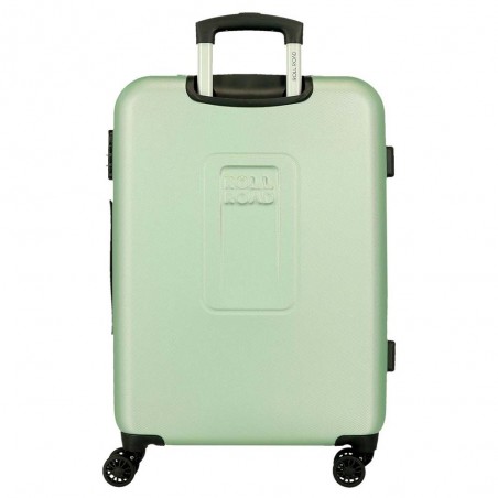 Roll Road | Valise extensible 68cm "New Camboya" vert | Bagage taille moyenne coque rigide pas cher