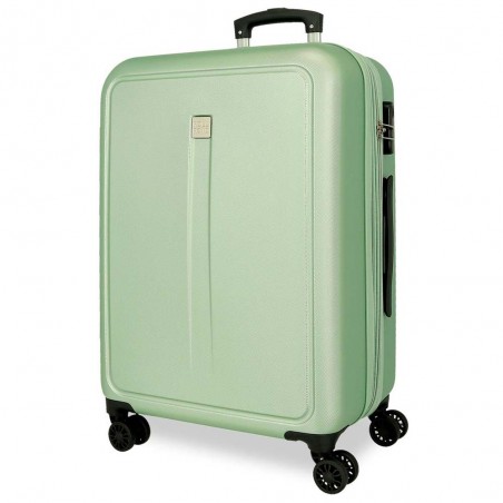 Roll Road | Valise extensible 68cm "New Camboya" vert | Bagage taille moyenne coque rigide pas cher