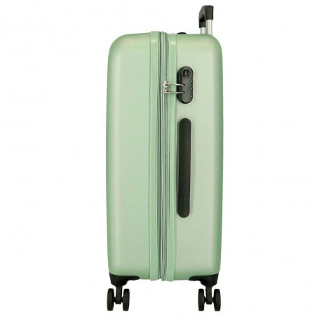 Roll Road | Valise extensible 68cm "New Camboya" vert | Bagage taille moyenne coque rigide pas cher