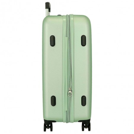 Roll Road | Valise extensible 68cm "New Camboya" vert | Bagage taille moyenne coque rigide pas cher