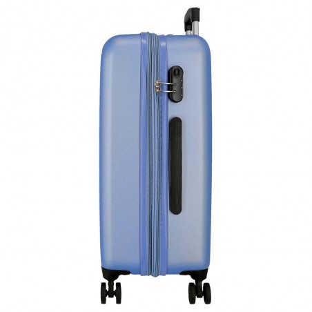 Roll Road | Valise extensible 68cm "New Camboya" bleu | Bagage taille moyenne coque rigide pas cher