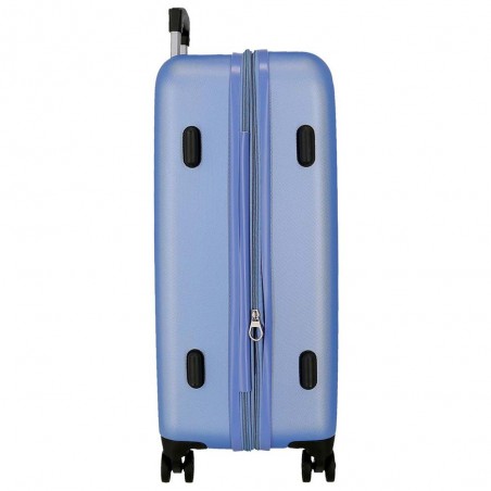 Roll Road | Valise extensible 68cm "New Camboya" bleu | Bagage taille moyenne coque rigide pas cher