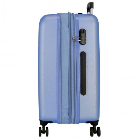 Roll Road | Valise extensible 68cm "New Camboya" bleu | Bagage taille moyenne coque rigide pas cher