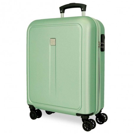 ROLL ROAD | Valise cabine 55cm "New Camboya" vert | Bagage cabine 4 roues coque rigide pas cher