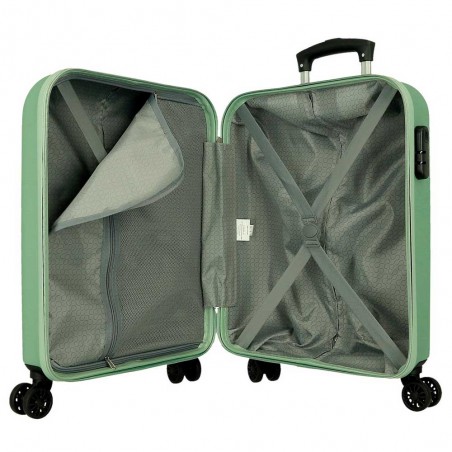 ROLL ROAD | Valise cabine 55cm "New Camboya" vert | Bagage cabine 4 roues coque rigide pas cher