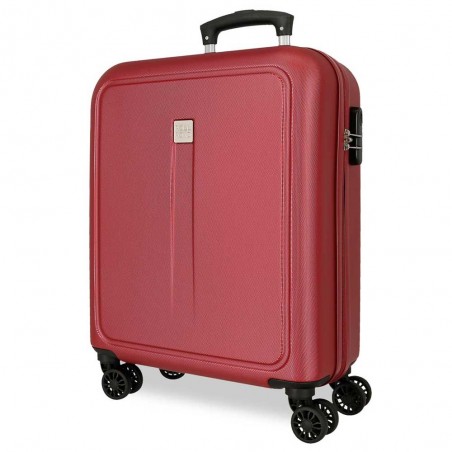 ROLL ROAD | Valise cabine 55cm "New Camboya" rouge | Bagage cabine 4 roues coque rigide pas cher