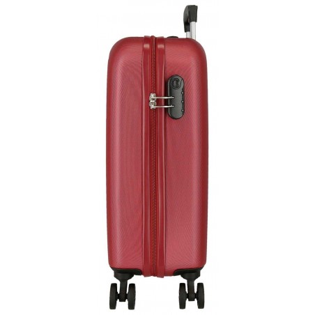 ROLL ROAD | Valise cabine 55cm "New Camboya" rouge | Bagage cabine 4 roues coque rigide pas cher