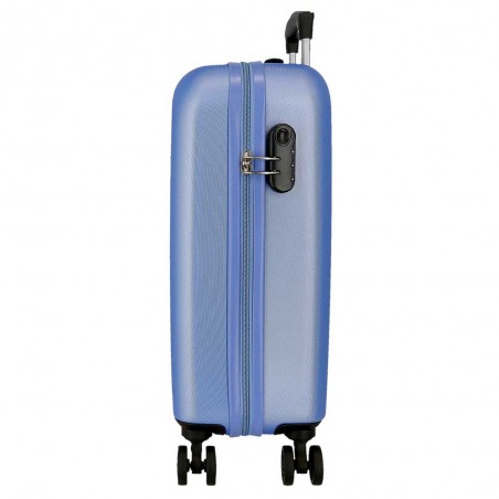 ROLL ROAD | Valise cabine 55cm "New Camboya" bleu | Bagage cabine 4 roues coque rigide pas cher