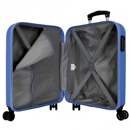 ROLL ROAD | Valise cabine 55cm "New Camboya" bleu | Bagage cabine 4 roues coque rigide pas cher