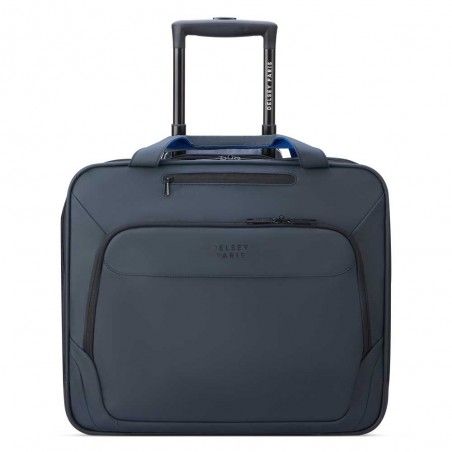 DELSEY Paris | Pilot-case cabine 17 pouces imperméable "Parvis Plus" gris | Malette business à roulettes