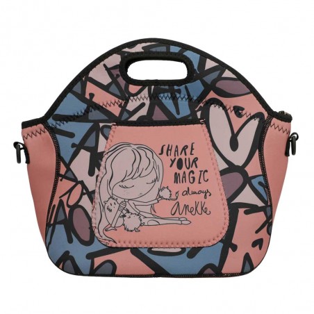 Anekke | Sac repas en néoprène "Imaginary" | Petit sac isotherme lunch box original pas cher