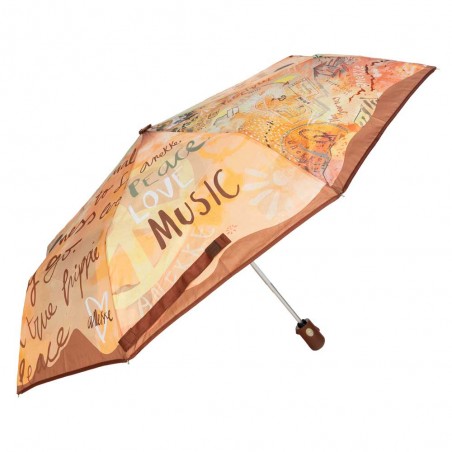 Anekke | Parapluie pliant automatique "Peace & Love" | Parapluie de poche design original pas cher