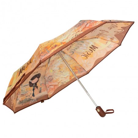 Anekke | Parapluie pliant automatique "Peace & Love" | Parapluie de poche design original pas cher