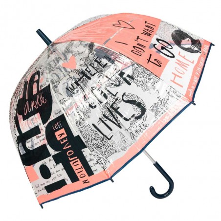 Anekke | Parapluie long vinyle "Sixties" | Parapluie cloche transparent femme pas cher