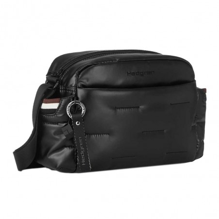 HEDGREN | Sac bandoulière "Cozy" noir | Sac crossbody femme original léger haute qualité