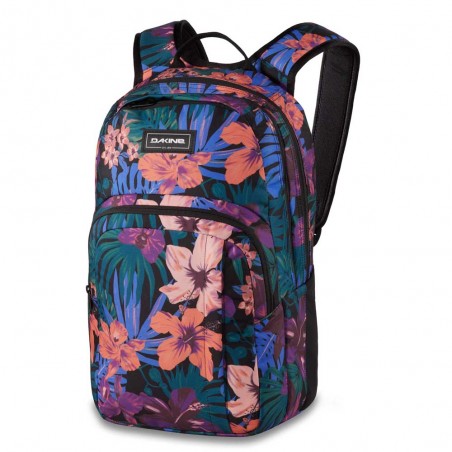 Sac à dos DAKINE "Campus" M 25L black tropidelic | Sac scolaire lycée fac mixte garçon fille isotherme ordinateur 15 pouces