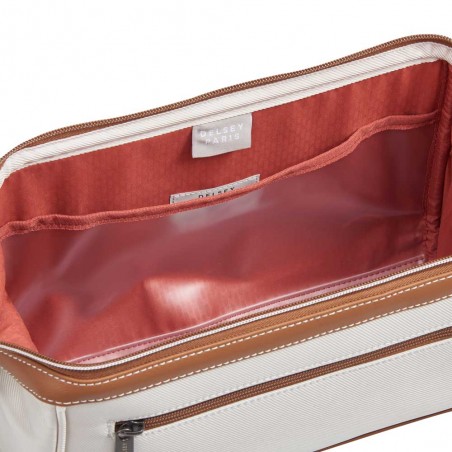 DELSEY | Trousse de toilette Chatelet Air 2.0 angora | Trousse beauté femme large ouverture sac médecin haute qualité luxe