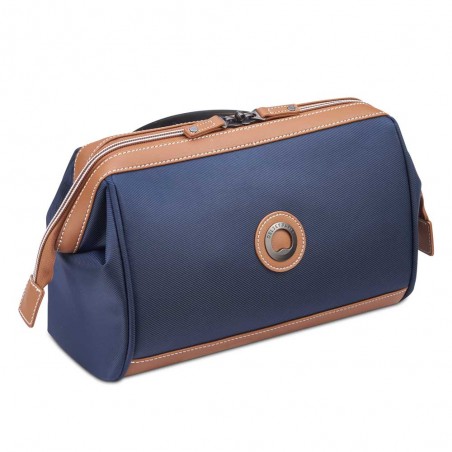 DELSEY | Trousse de toilette Chatelet Air 2.0 marine | Trousse beauté femme large ouverture sac médecin haute qualité luxe