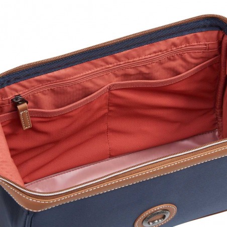 DELSEY | Trousse de toilette Chatelet Air 2.0 marine | Trousse beauté femme large ouverture sac médecin haute qualité luxe