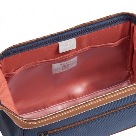 DELSEY | Trousse de toilette Chatelet Air 2.0 marine | Trousse beauté femme large ouverture sac médecin haute qualité luxe