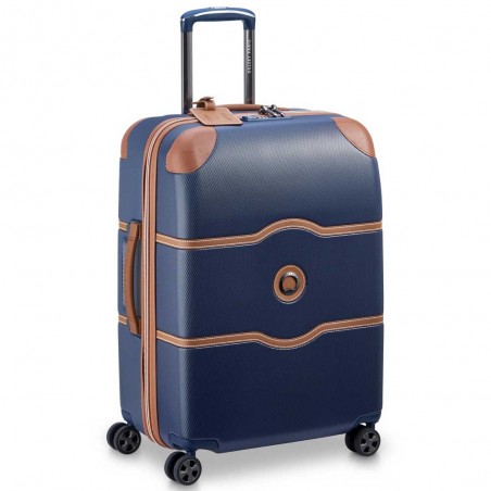 DELSEY Paris | Valise soute M 66cm Chatelet Air 2.0 marine | Bagage taille moyenne femme haute qualité luxe