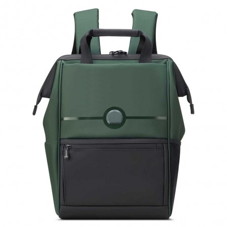 DELSEY Paris | Sac à dos 14 pouces "Turenne" vert army | Sac ordinateur imperméable design urbain haute qualité