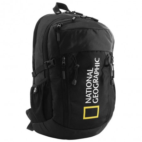 NATIONAL GEOGRAPHIC | Sac à dos "Canyon" noir | Sac ordinateur 15 pouces en polyester recyclé