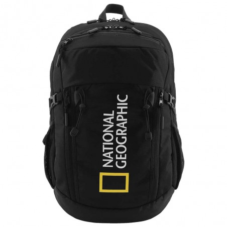 NATIONAL GEOGRAPHIC | Sac à dos "Canyon" noir | Sac ordinateur 15 pouces en polyester recyclé