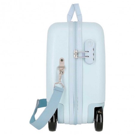 DISNEY | Valise trotteur La Reine des Neiges "Follow your dreams" ciel | Bagage enfant ludique à chevaucher